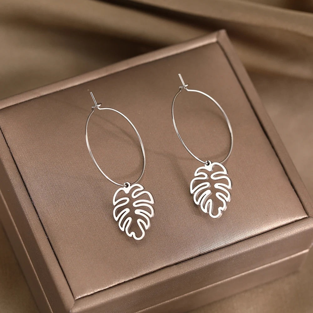 Stainless Steel Earrings Unique Pendant Design Drop Earrings For Women Jewelry