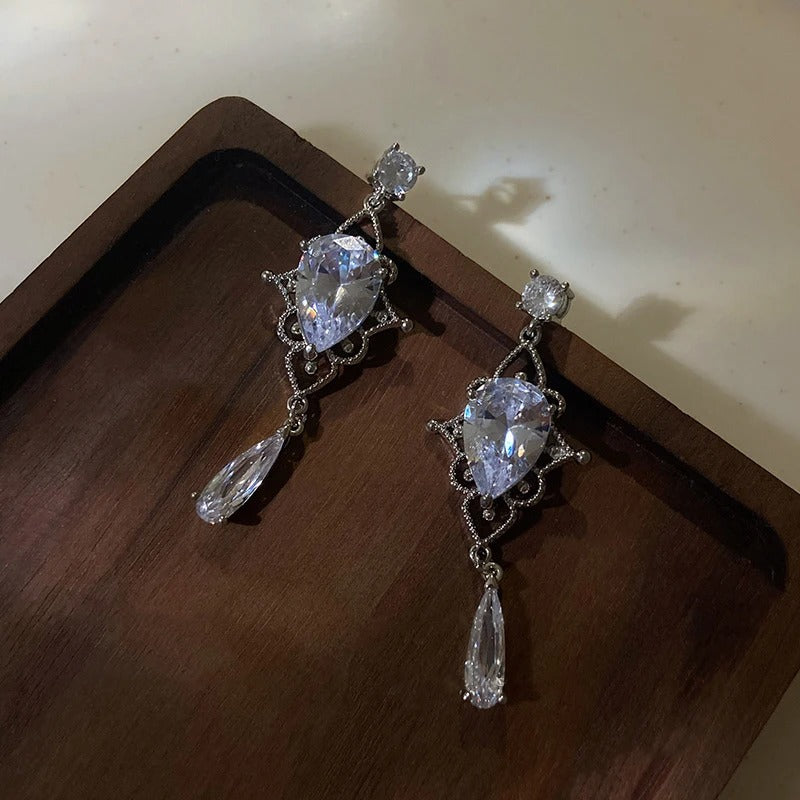 Women’s Shiny Crystal Drop Earrings Party Fashion Jewelry