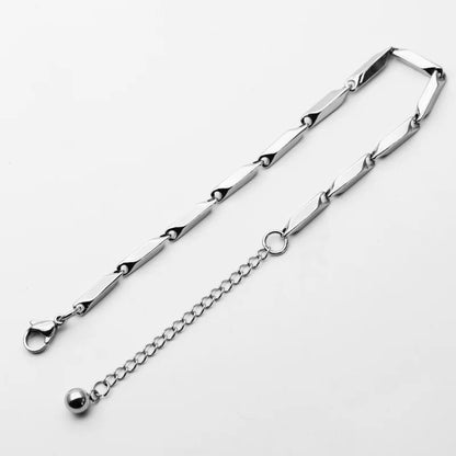 Stainless Steel Melon Seed Chain Bracelet Fashion Jewelry Best Gift for Men and Women