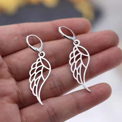Women’s Angel Wings Earrings Stainless Steel Fashion Jewelry