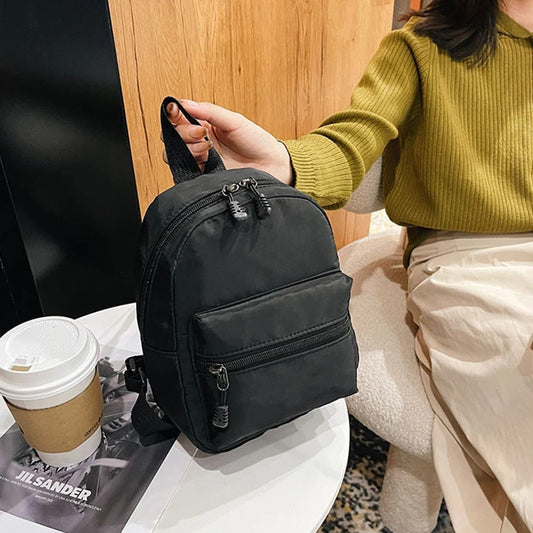 Mini Women’s Nylon Backpack Small Fashion Rucksack for Teen Girls