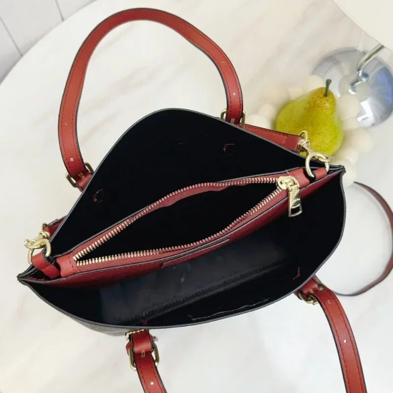 Cherry Tote Bag Large Capacity Summer Fashion Handheld & Crossbody Shopping Bag