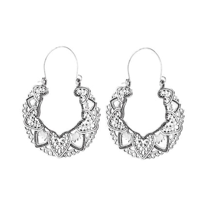 Indian Tribal Hoop Dangle Earrings Women Fashion Jewelry