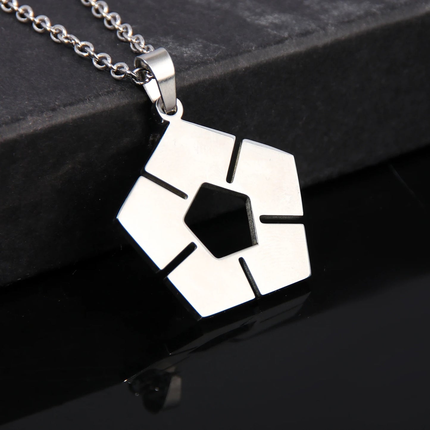 BLUE LOCK Necklace Soccer Sign Stainless Steel Metal Pendant Necklace For Women Men Cosplay Prop Accessories Jewelry Gift