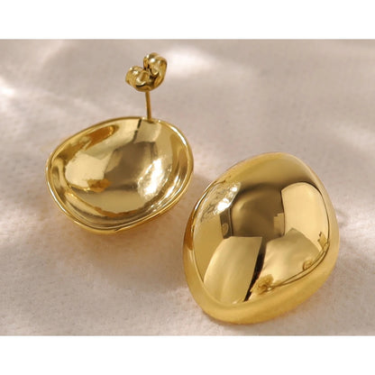 Women’s 18K Gold Plated Irregular Earrings High Quality Waterproof Jewelry