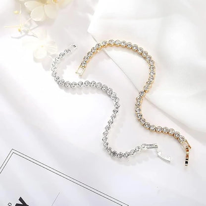 Women’s Cubic Zirconia Tennis Bracelet Wedding Gift Jewelry