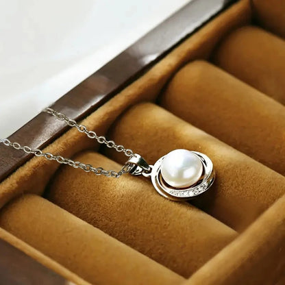Delicate Bridal Wedding Necklace Graceful Female Simulate Pearl Pendant Accessories Elegant Lady Engagement Jewelry Gift