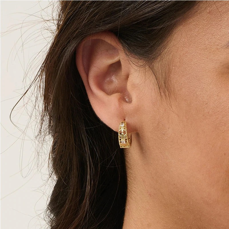 Earrings for Women  Real Gold Plated Hoop Earrings Hypoallergenic Lightweight
