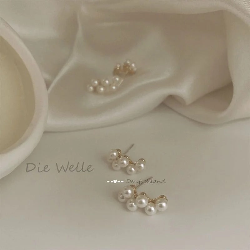 New Korean White Pearl Drop Earrings Women Bohemian Wedding Jewelry