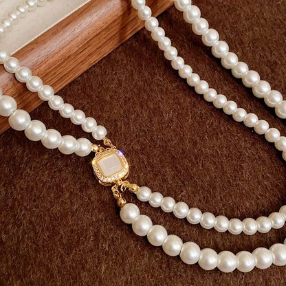 High-End Pearl Choker Necklace Women Wedding Bride Jewelry