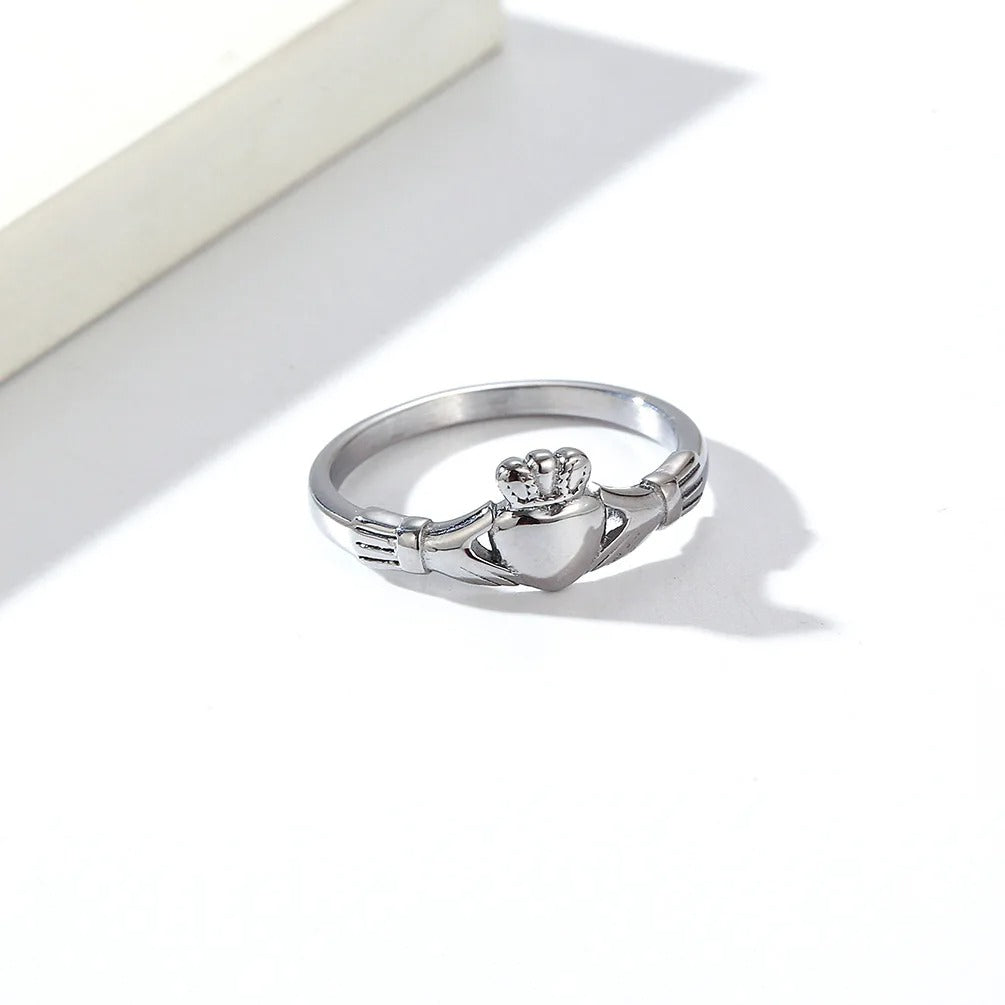 Custom Claddagh Rings for Couples Stainless Steel His & Her Wedding Bands