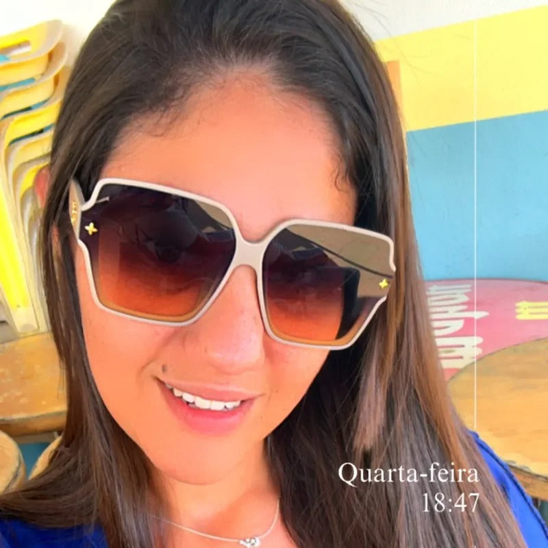 Luxury Square Frame Sunglasses for Women UV Protection Glasses