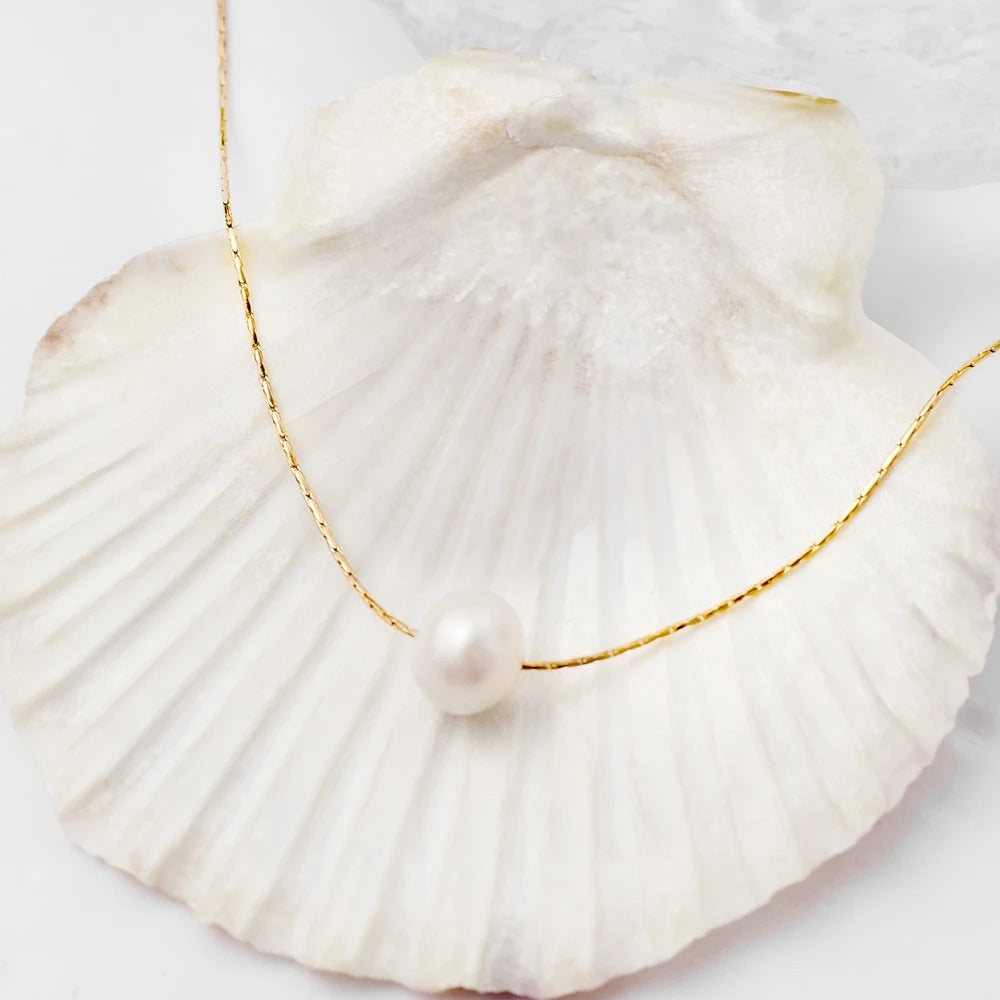 Wild & Free Pearl Pendant Necklace Women Korean Fashion