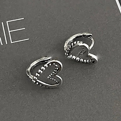 Women’s Fashion LOVE Heart Earrings Hollow Geometric Party Jewelry