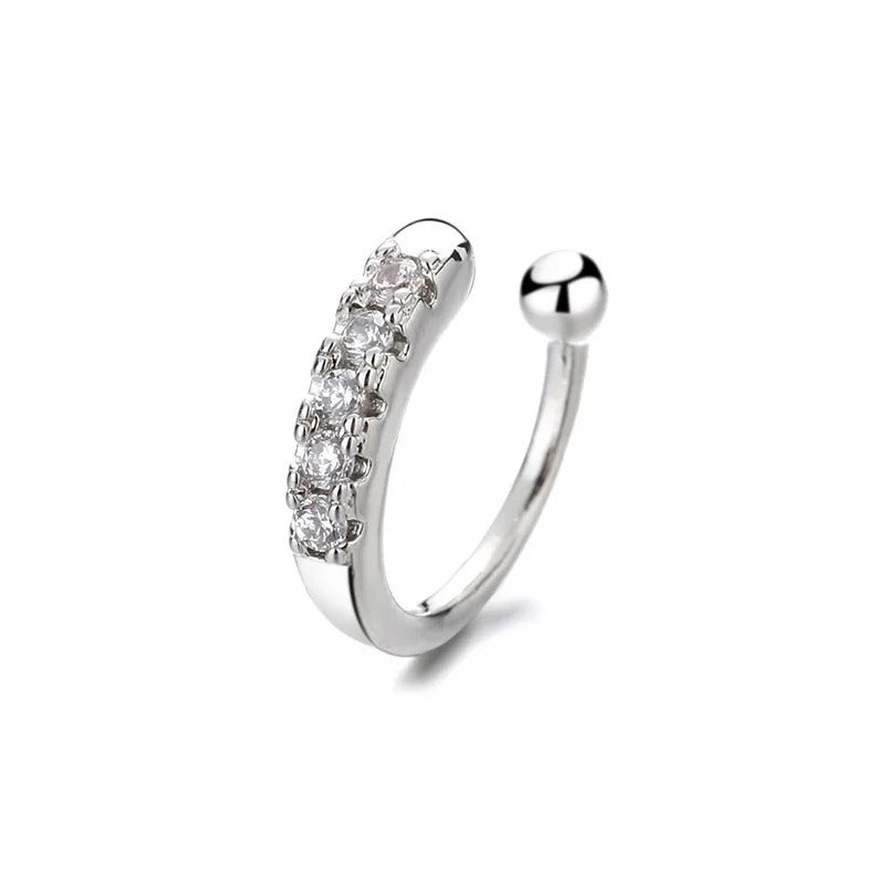 Fashion Copper Nose Rings for Women Cuff Earrings Nose Piercing Jewelry