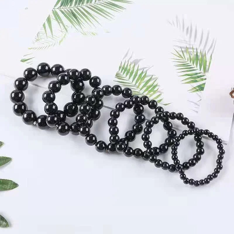 Black Obsidian Natural Stone Bracelet Anti-Anxiety Weight Loss