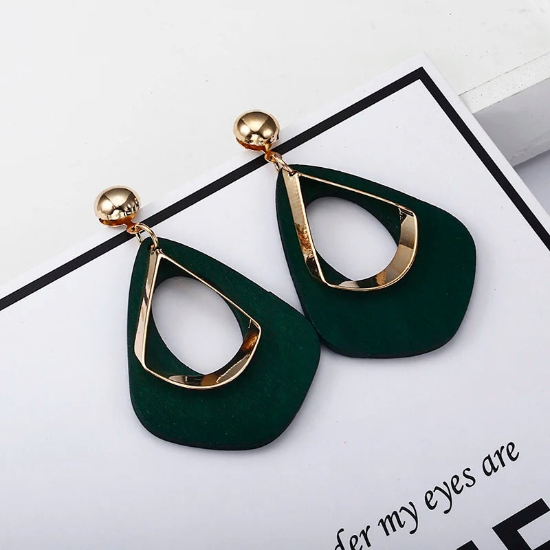 Hollow Out Boho Earrings Women Geometric Drop Statement Jewelry