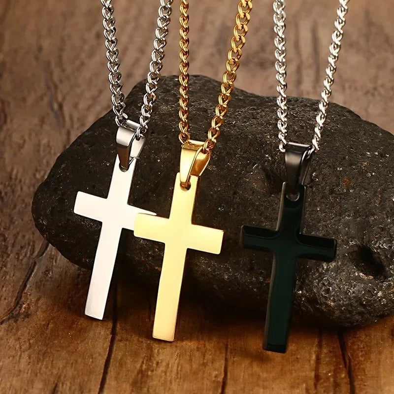 24 Inch Cross Pendant Necklace Christian Prayer Jewelry Gift