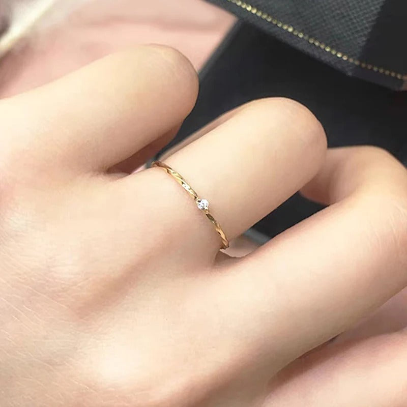 Minimalism Twine Rings for Women Gift Original 925 Sterling Silver Engagement Wedding Ring High Quality Fine Jewelry