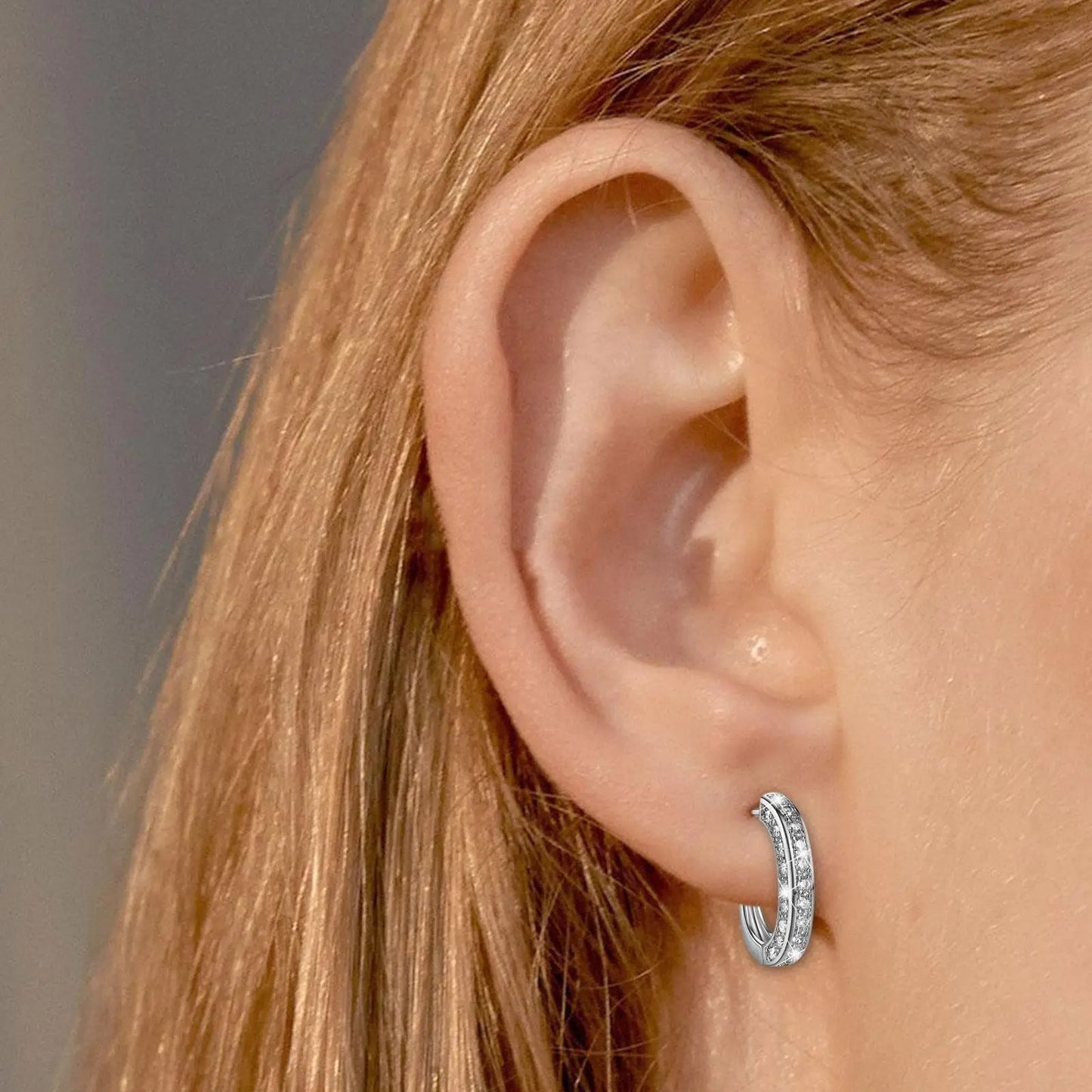 Magnetic Slimming Earrings Women Crystal Zirconia Weight Loss Jewelry