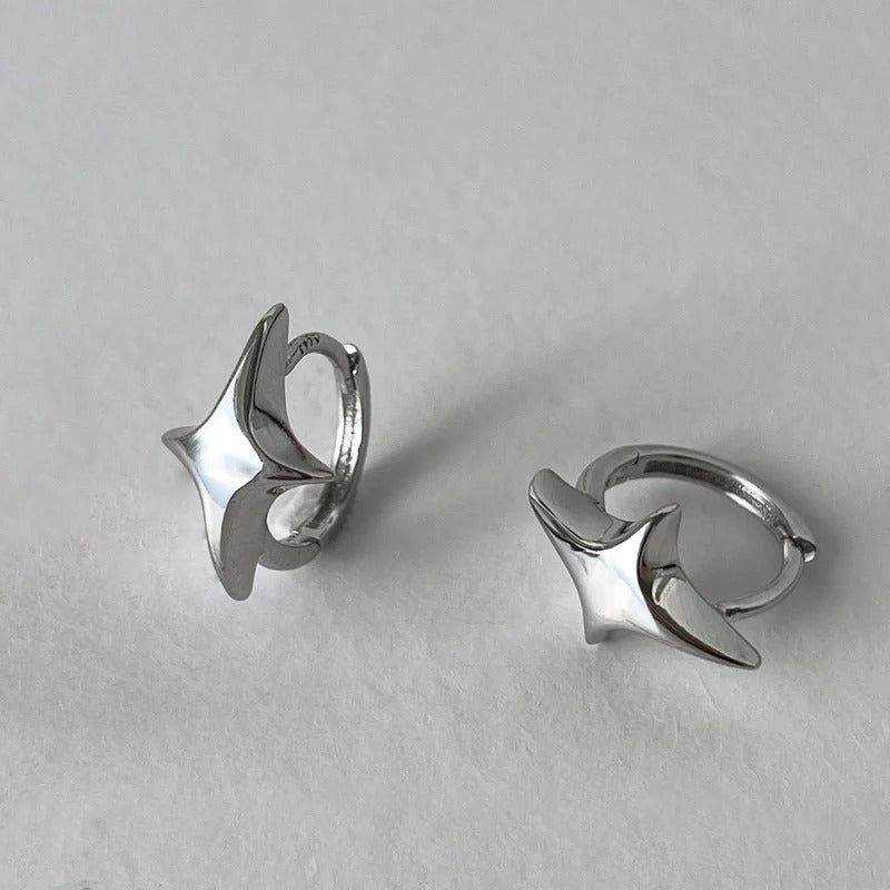 Star Geometric Hoop Earrings for Women