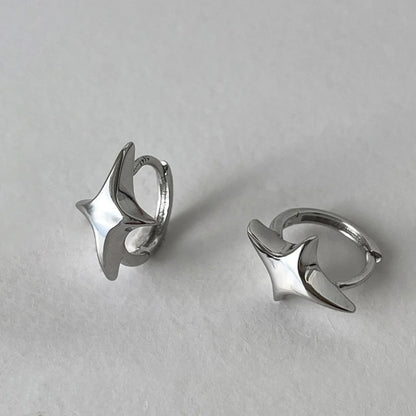 Star Geometric Hoop Earrings for Women