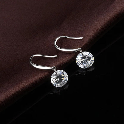 New Zircon Drop Earrings Women Hook Wedding Party Gift