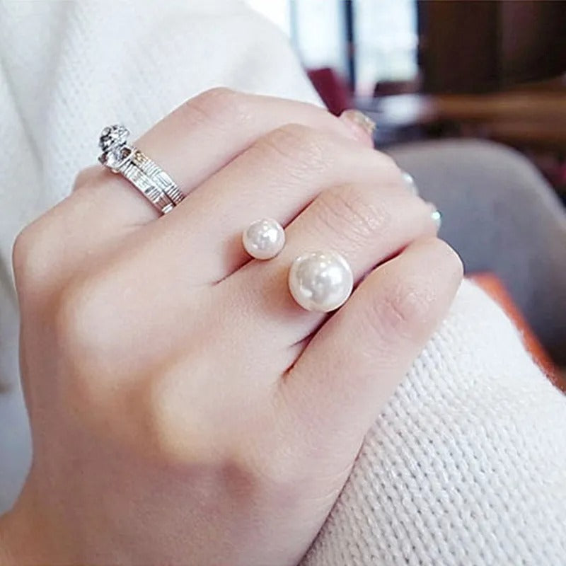 G293 Adjustable Pearl Ring Women’s Wedding & Fashion Jewelry