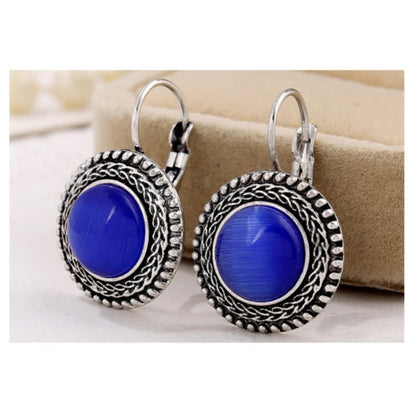 Big Drop Earrings Women’s Vintage Tibetan Silver Boho Jewelry