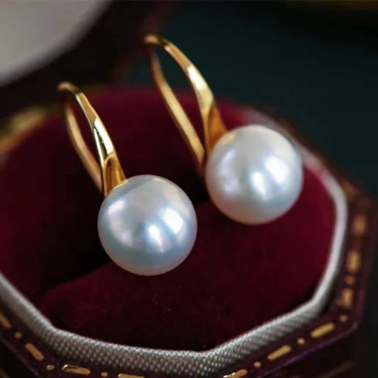 Pearl Stud Earrings for Women Girls Minimalist Elegant Wedding Jewelry