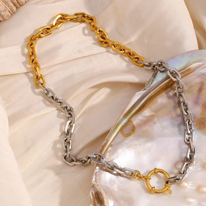 PVD Plated Fashion Chain Necklace for Women Trendy Jewelry Gift