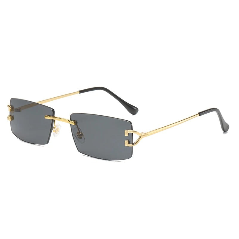 Square Rimless Fashion Sunglasses for Women