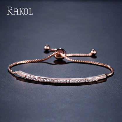 Fashion Cubic Zircon Adjustable Bracelets for Women Exquisite Party Wedding Jewelry