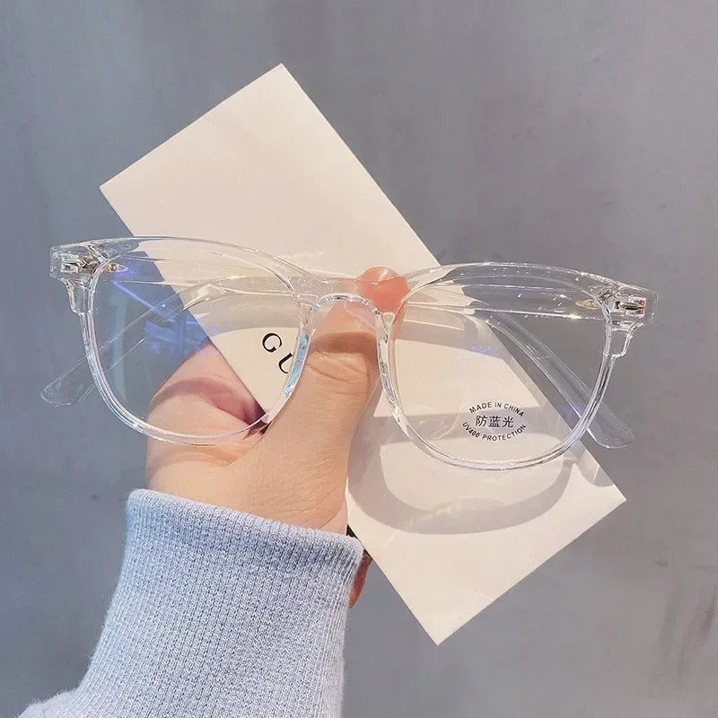 Classic Transparent Anti Blue Light Glasses Unisex Optical Lenses
