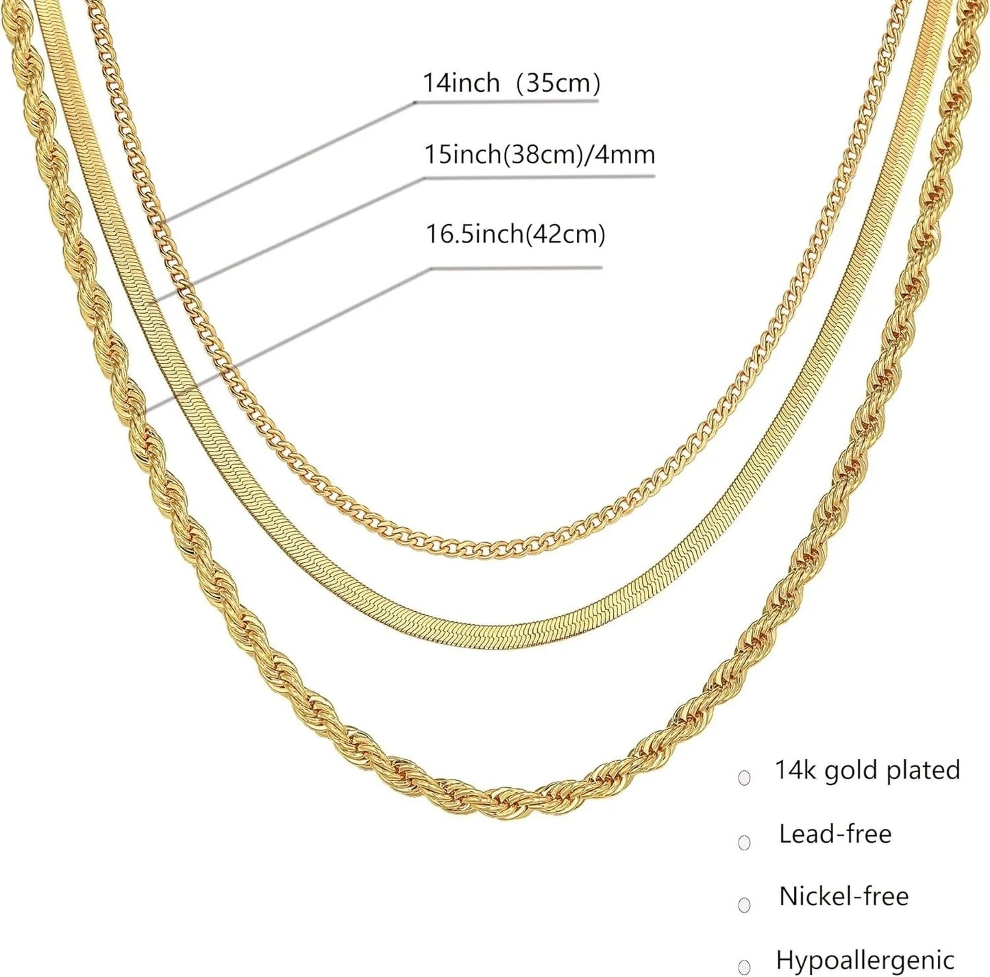 Elegant Gold & Silver Plated Snake Chain Necklace Stylish Jewelry Gift for Women