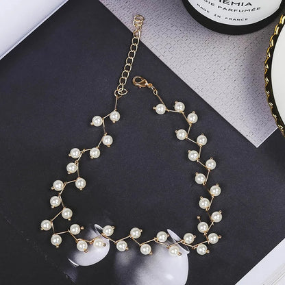 Trendy Pearl Necklace Korean Fashion Jewelry for Women Neck Chain Choker Collar Accessories Gift Short Necklace Chain Female