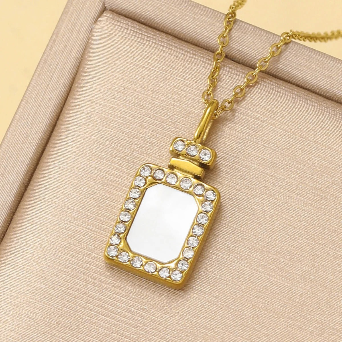 Stainless Steel Blue Natural Stone Sunflower Charm Necklace 14K Gold Color Pendant Choker Jewelry For Women Daily Wear