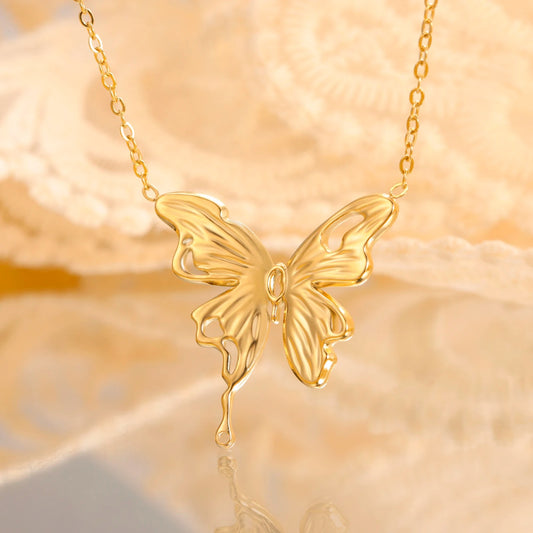 Butterfly Women's Stainless Steel Necklace Gold Color Choker Neck Chain Party Wedding Birthday Gift Trend 2025 Jewelry
