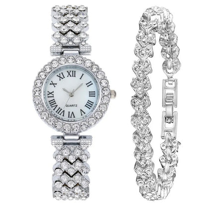 Fashion Simple Popular Roman Steel Belt Quartz Watch