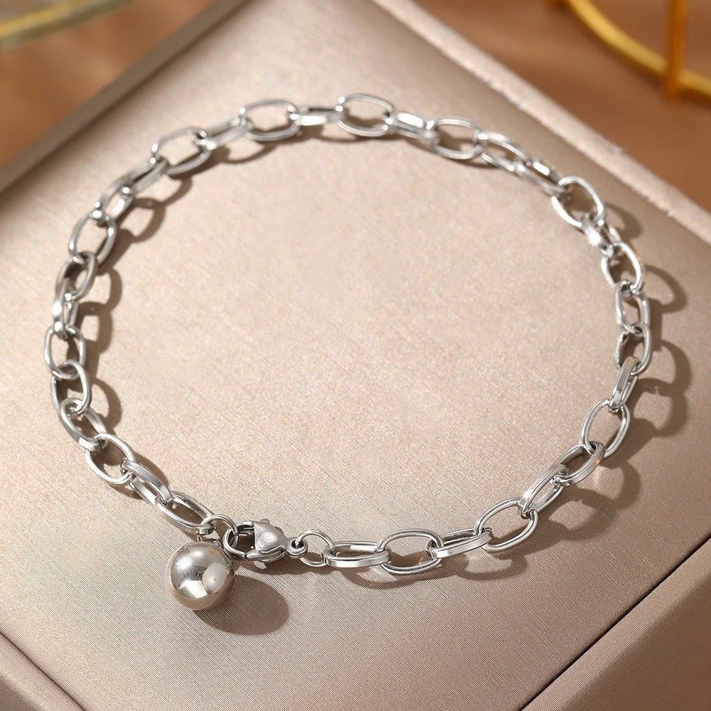 Women’s Fresh Tassel Chain Bracelet Minimalist Stainless Steel Jewelry