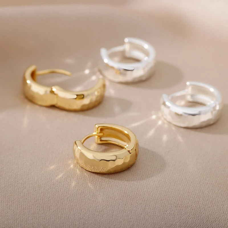Gold Small Hoop Earrings Women Stainless Steel Silver Trend Jewelry