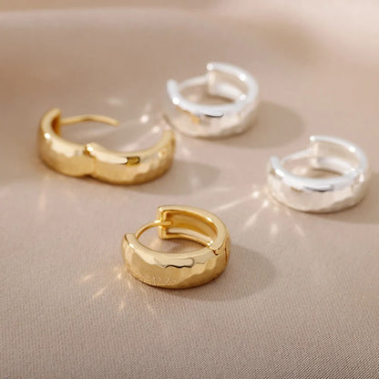 Gold Small Hoop Earrings Women Stainless Steel Silver Trend Jewelry