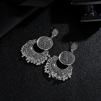 Vintage Bohemian Round Drop Earrings for Women