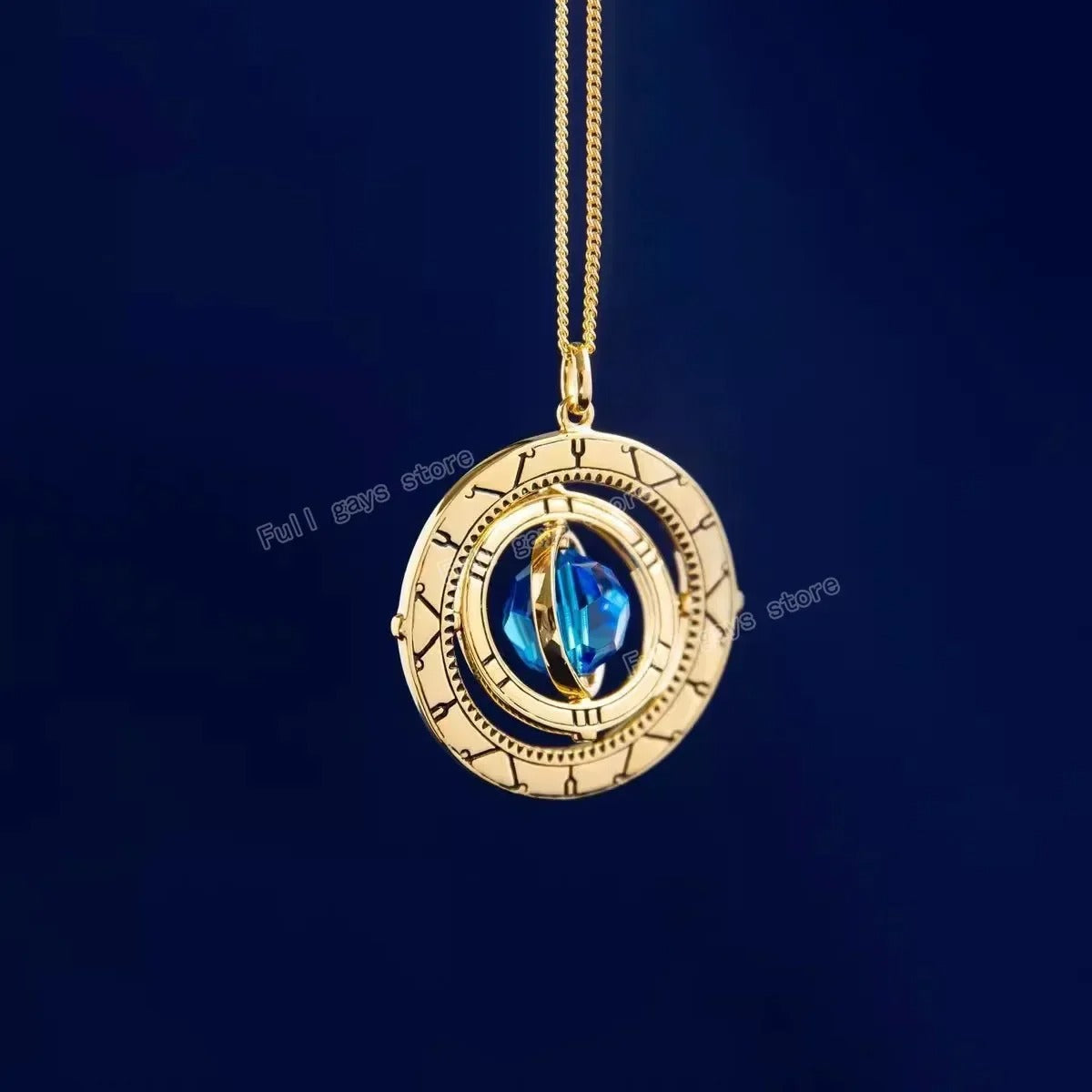 Arcane Jinx Necklace – Cute Anime Crystal Pendant with Rotatable Charm for Girls