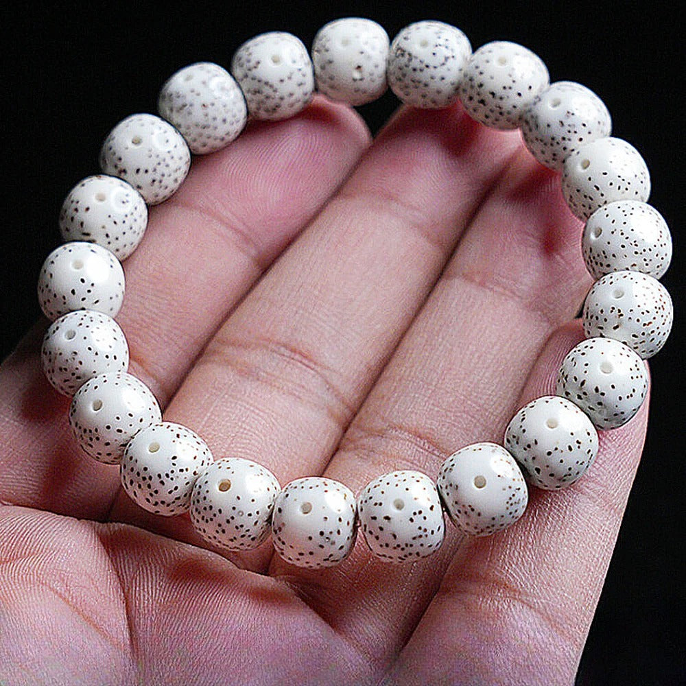 Natural Wood Star & Moon Bodhi Bead Bracelet Meditation Jewelry