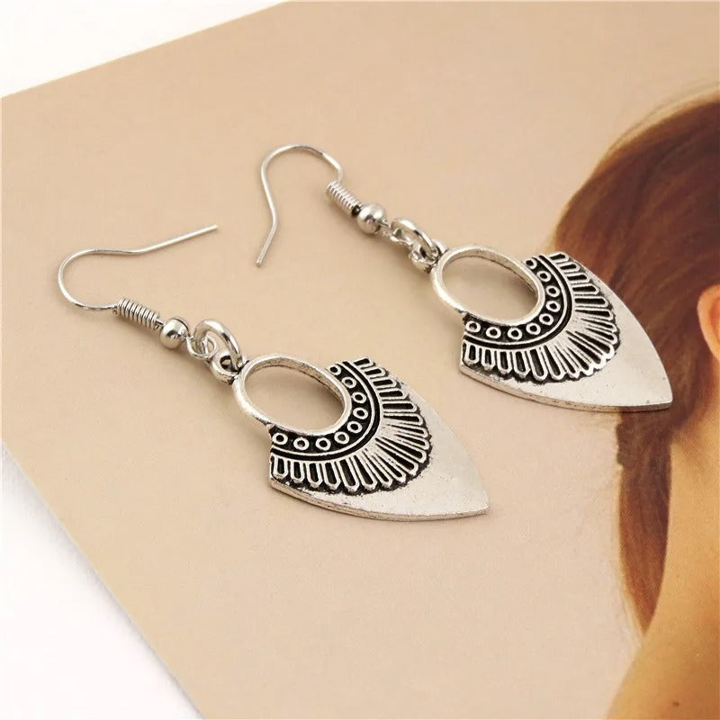 1Pair Ethnic Style Women Drop Earrings Fit Women Girl Gift Dangle Chandelier Ear Ornaments Handmade Jewelry