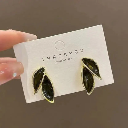 Korean Style 925 Silver Drop Earrings Women Metal Tassel Jewelry