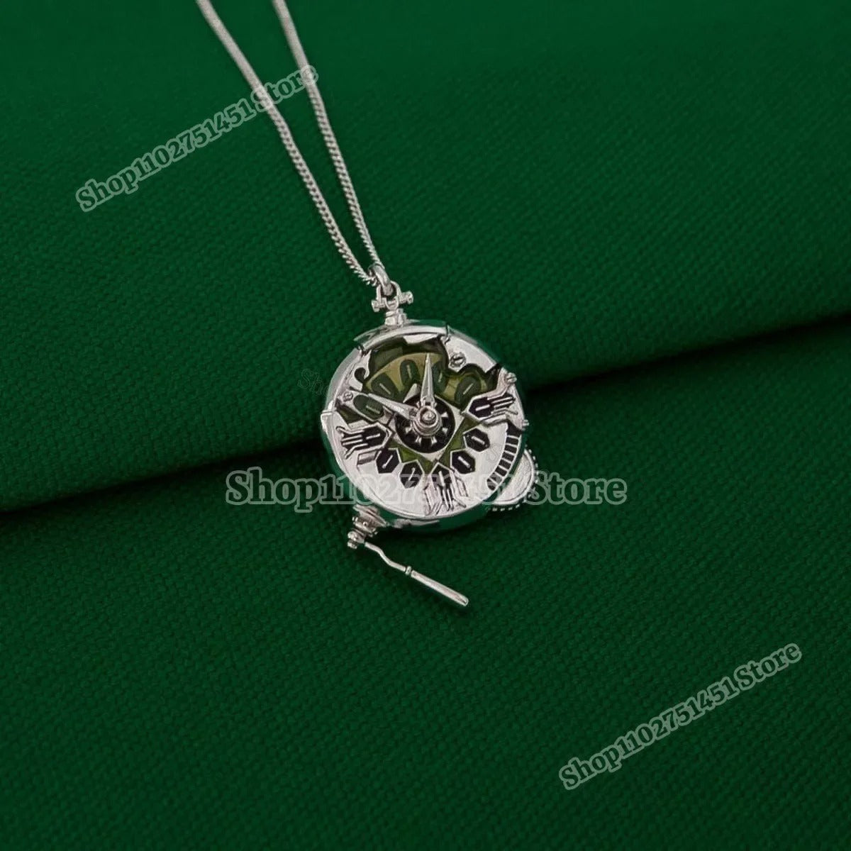 Arcane Ekko‘s Watch Shape Necklace New Cartoon Anime Movie Arcane 2 Jinx Pendants Fashion Game Jewelry Charms Accessories Gift