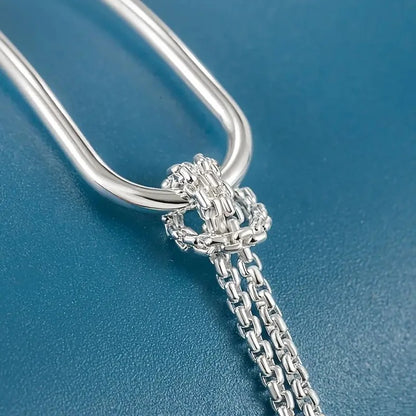 S925 Silver Minimalist Geometric Bracelet – Elegant Women’s Jewelry, Perfect Birthday & Christmas Gift
