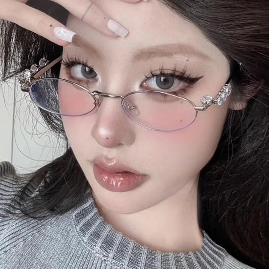 Retro Y2K Small Square Blue Light Blocking Glasses Unisex